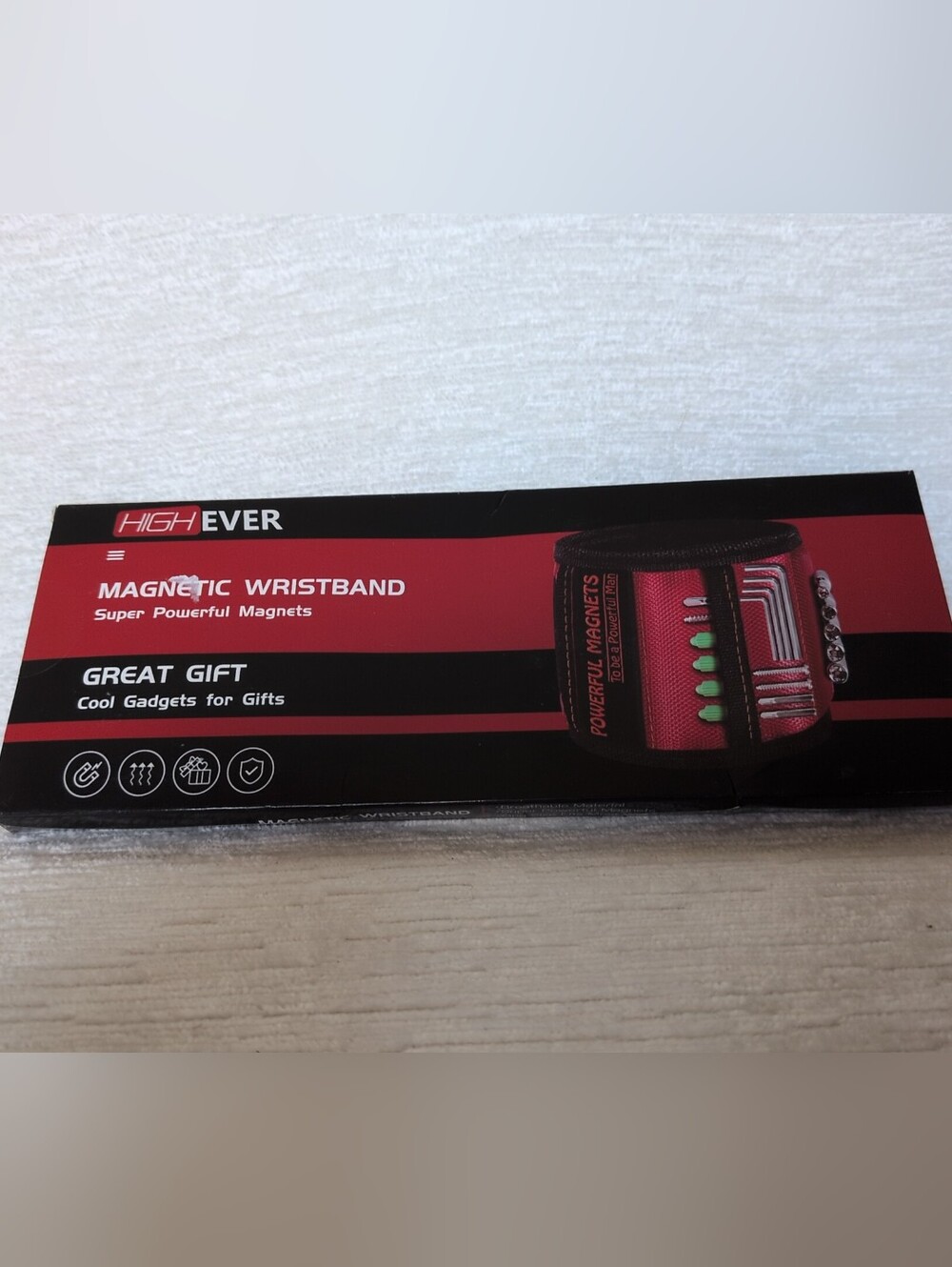 Magnetic Wristband - Red Magnetic Tool Holder New